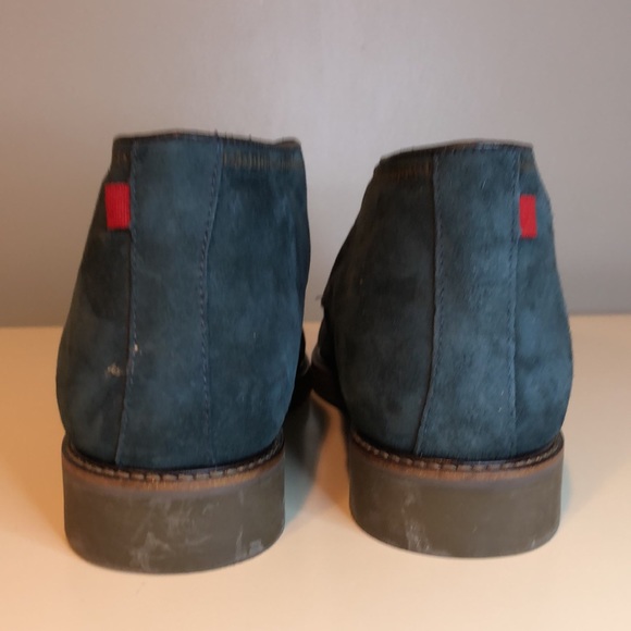 Marc Joseph New York Gold Leather Upper and Lining Blue Suede - Picture 6 of 16